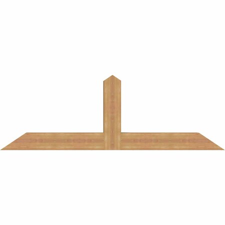 Ekena Millwork Portland Smooth Timber Gable Bracket, Western Red Cedar, 72"W x 24"H x 5 1/2"D x 5 1/2"F, 8/12 Pitch GBW072X24X0606POR00SWR